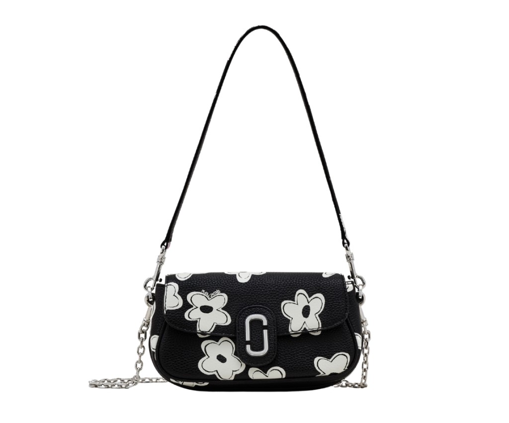 The Daisy Clover Shoulder Bag (Black/White)